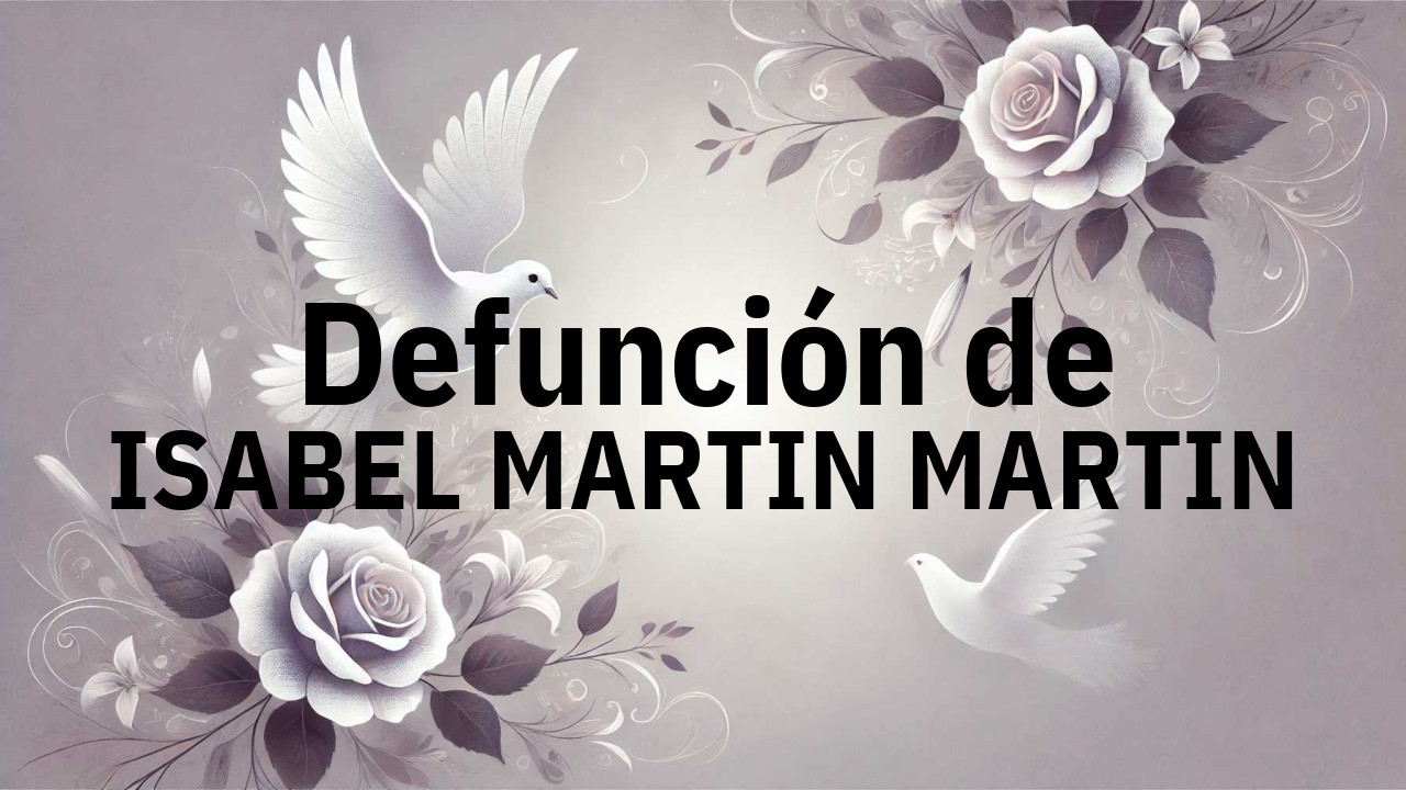 Defunción en Salamanca de ISABEL MARTIN MARTIN