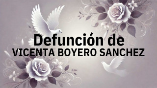 Defunción en Salamanca de VICENTA BOYERO SANCHEZ