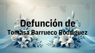 Defunción en Salamanca de Tomasa Barrueco Rodriguez