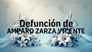 Defunción en Salamanca de AMPARO ZARZA VICENTE