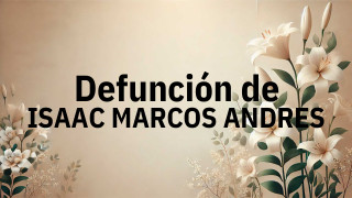 Defunción en Salamanca de ISAAC MARCOS ANDRES