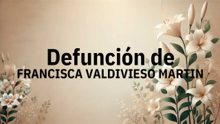 Defunción en Salamanca de FRANCISCA VALDIVIESO MARTIN