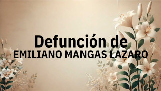Defunción en Salamanca de EMILIANO MANGAS LAZARO