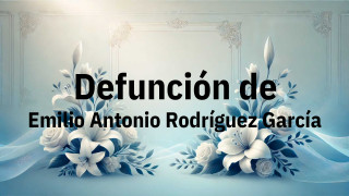Defunción en Salamanca de Emilio Antonio Rodríguez García