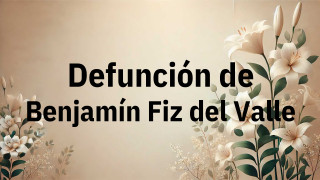 Defunción en Salamanca de Benjamín Fiz del Valle