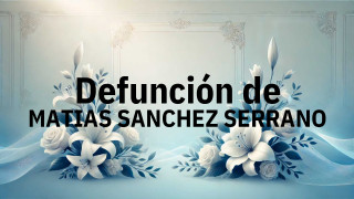 Defunción en Salamanca de MATIAS SANCHEZ SERRANO