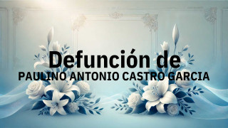 Defunción en Salamanca de PAULINO ANTONIO CASTRO GARCIA