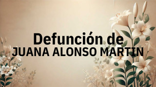 Defunción en Salamanca de JUANA ALONSO MARTIN
