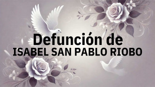 Defunción en Salamanca de ISABEL SAN PABLO RIOBO