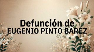 Defunción en Salamanca de EUGENIO PINTO BAREZ