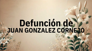 Defunción en Salamanca de JUAN GONZALEZ CORNEJO