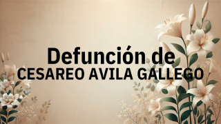 Defunción en Salamanca de CESAREO AVILA GALLEGO