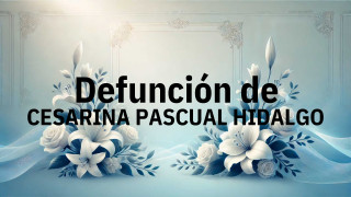 Defunción en Salamanca de CESARINA PASCUAL HIDALGO