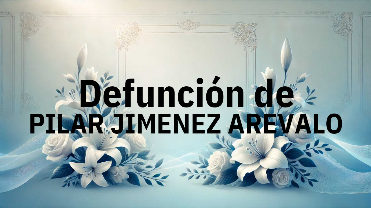 Defunción en Salamanca de PILAR JIMENEZ AREVALO