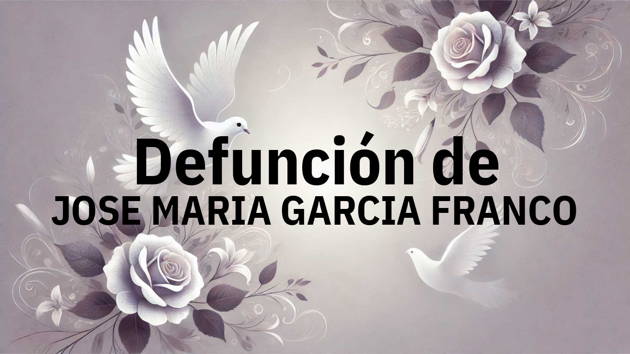 Defunción en Salamanca de JOSE MARIA GARCIA FRANCO