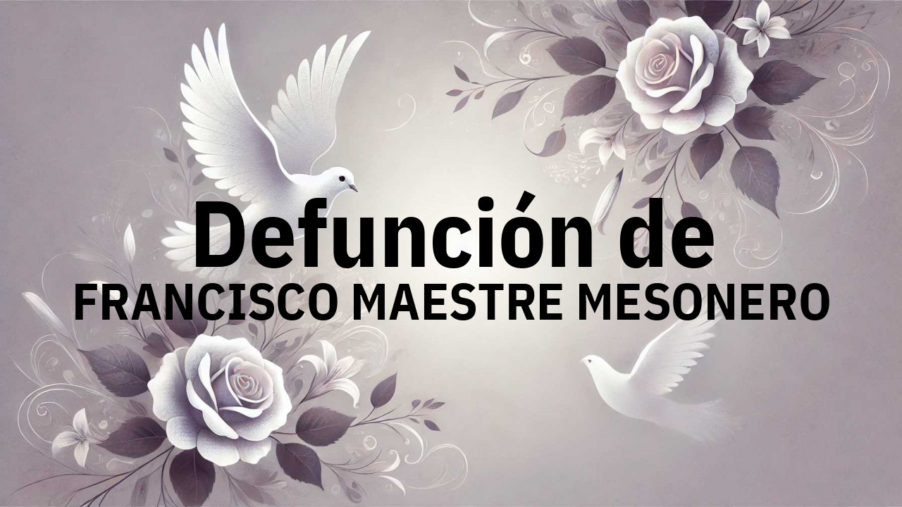 Defunción en Salamanca de FRANCISCO MAESTRE MESONERO