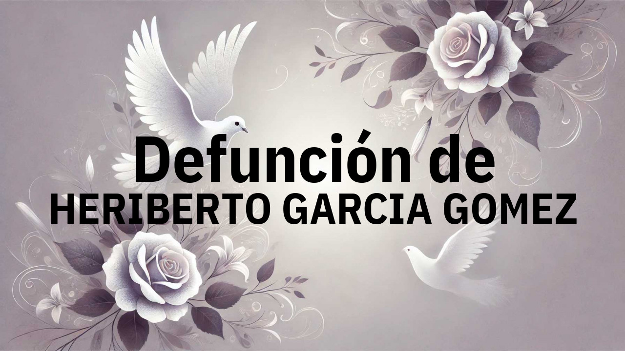 Defunción en Salamanca de HERIBERTO GARCIA GOMEZ