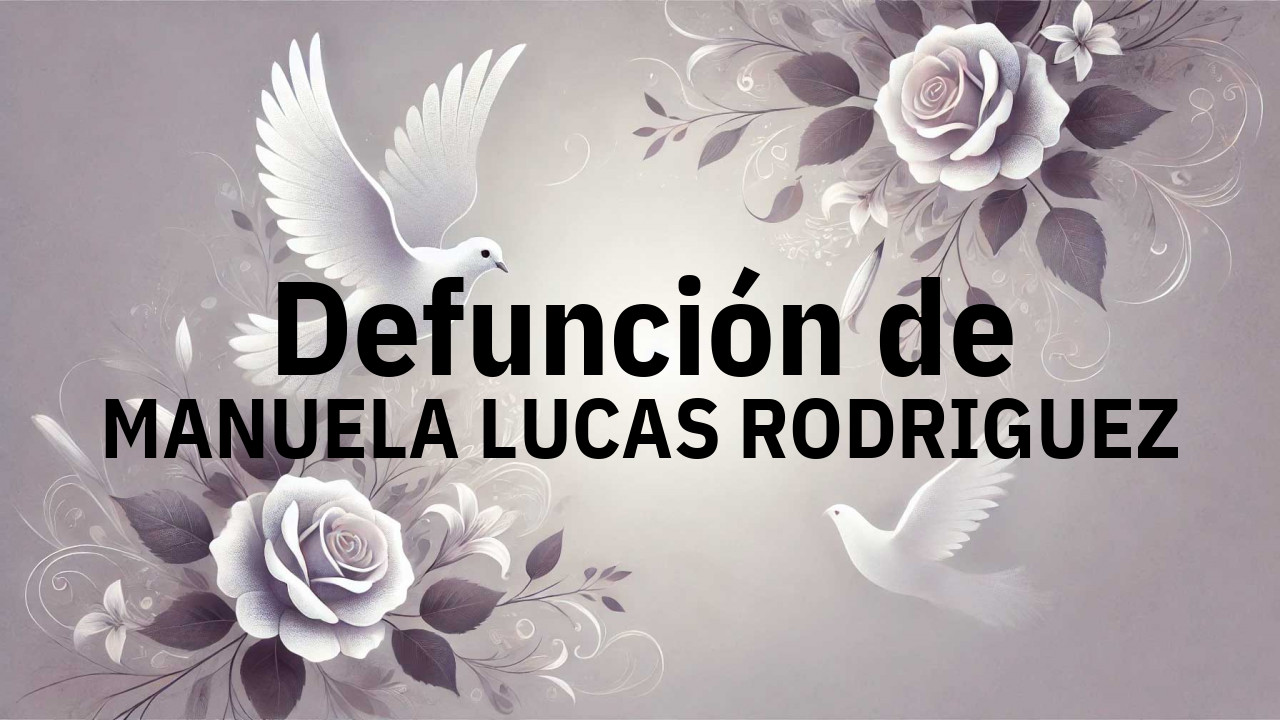 Defunción en Salamanca de MANUELA LUCAS RODRIGUEZ