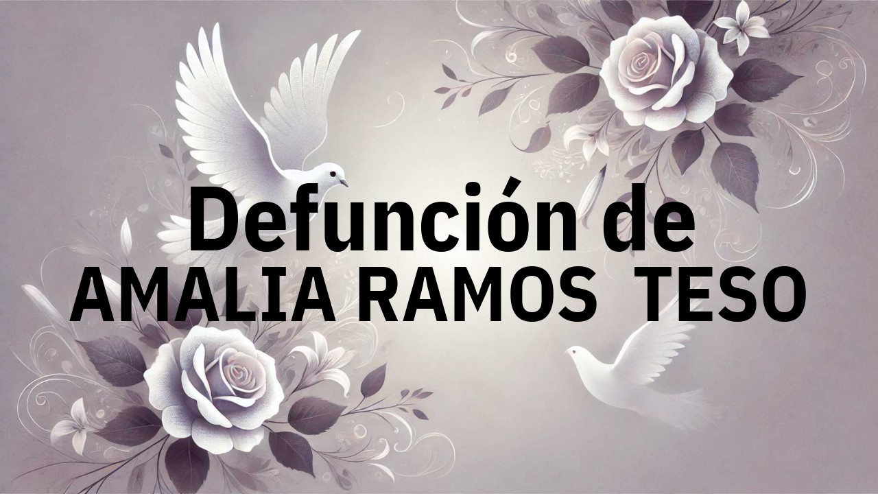 Defunción en Salamanca de AMALIA RAMOS  TESO