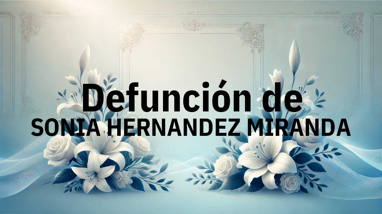 Defunción en Salamanca de SONIA HERNANDEZ MIRANDA