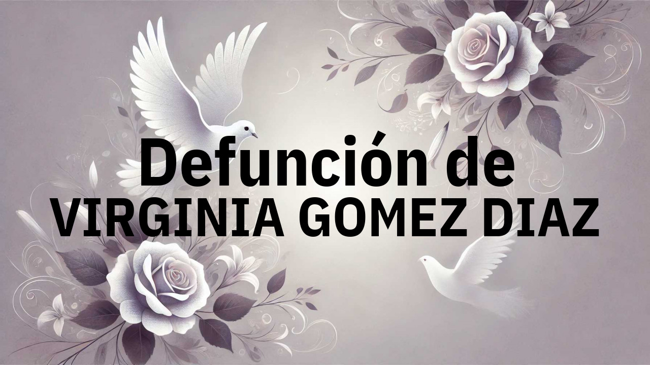 Defunción en Salamanca de VIRGINIA GOMEZ DIAZ