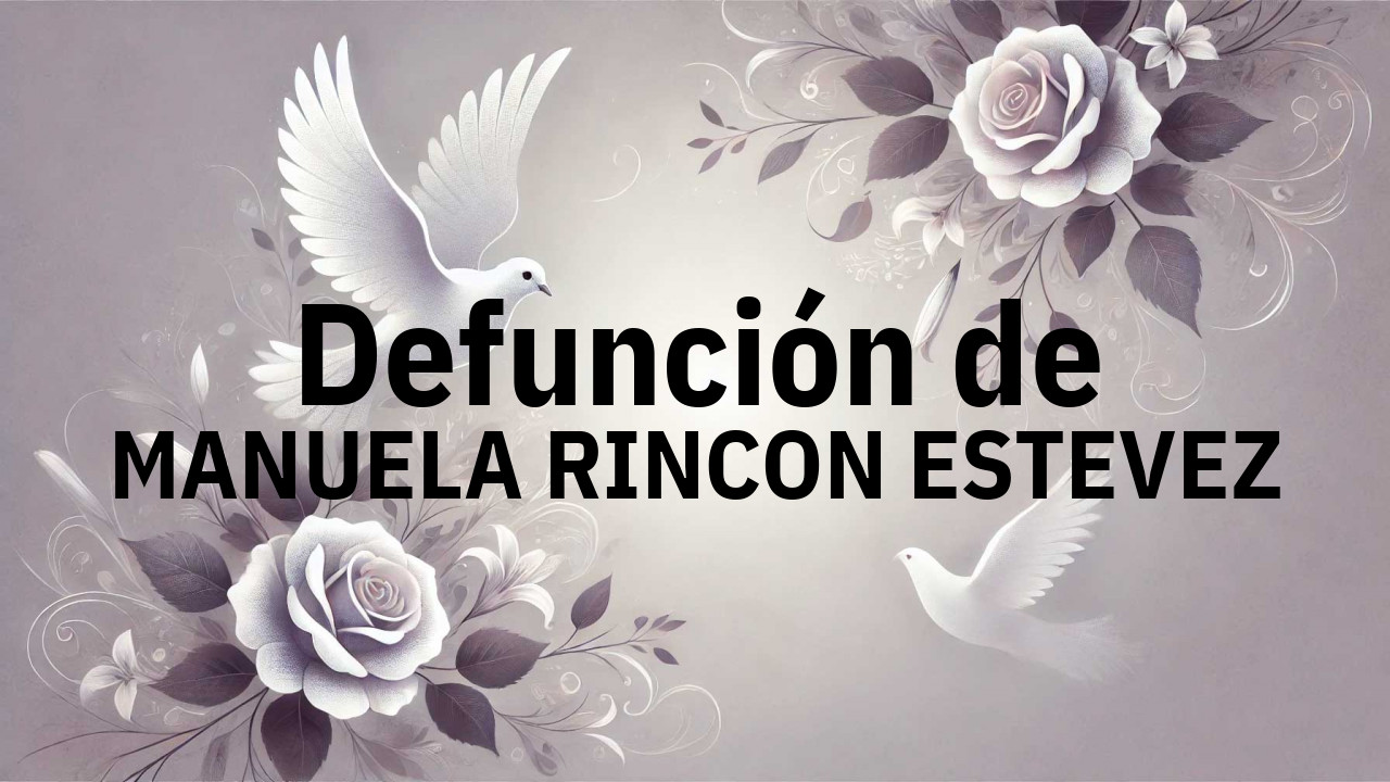 Defunción en Salamanca de MANUELA RINCON ESTEVEZ