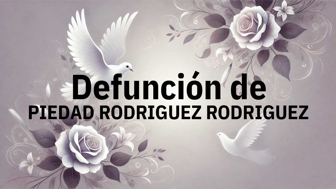 Defunción en Salamanca de PIEDAD RODRIGUEZ RODRIGUEZ