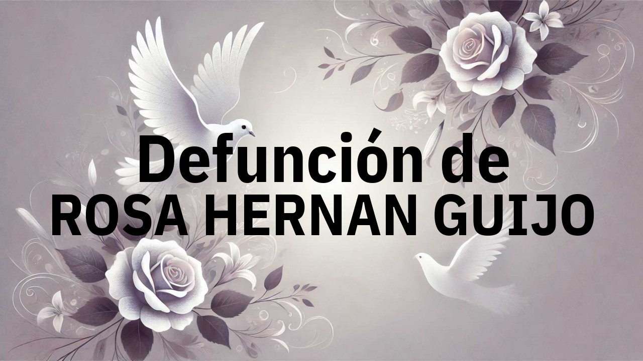 Defunción en Salamanca de ROSA HERNAN GUIJO