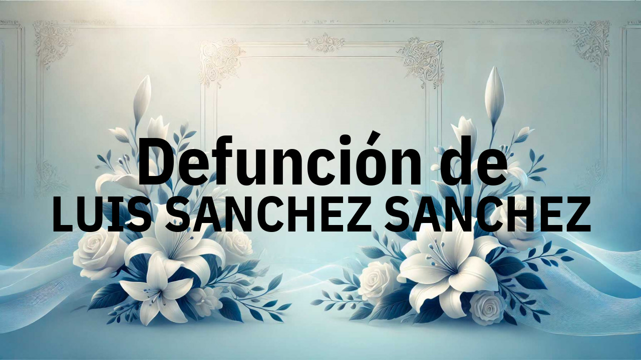 Defunción en Salamanca de LUIS SANCHEZ SANCHEZ