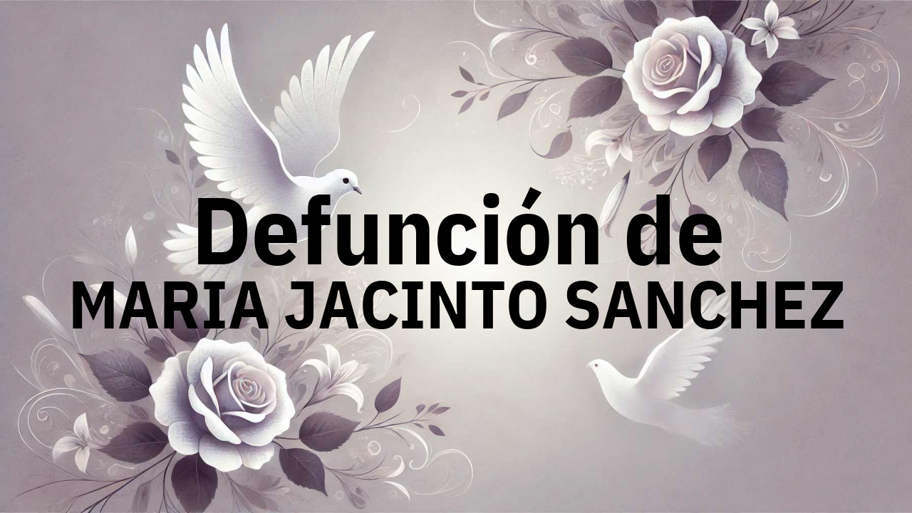 Defunción en Salamanca de MARIA JACINTO SANCHEZ