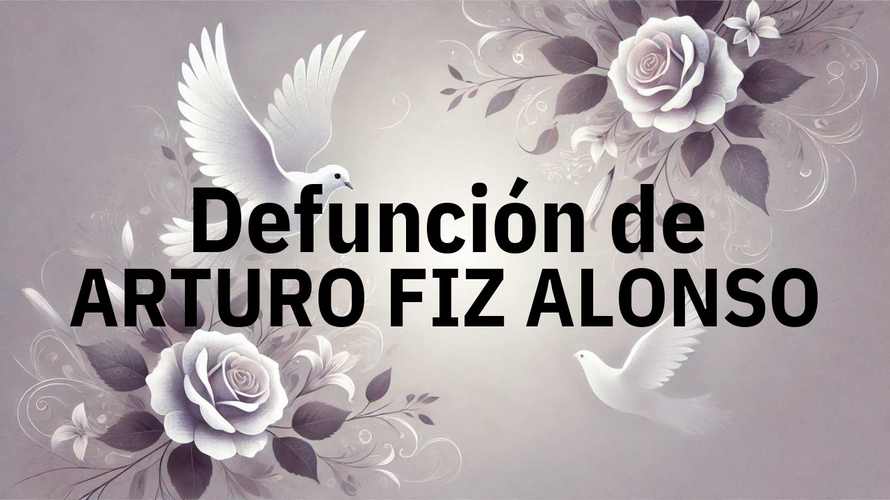 Defunción en Salamanca de ARTURO FIZ ALONSO