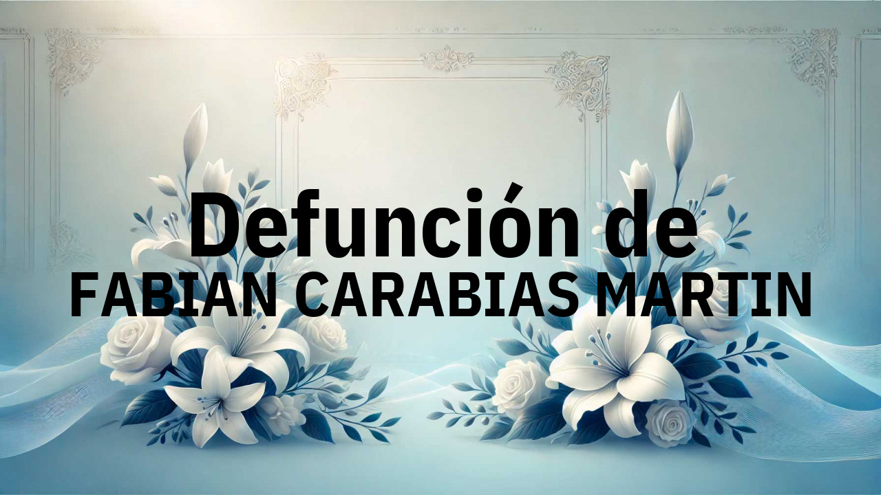 Defunción en Salamanca de FABIAN CARABIAS MARTIN