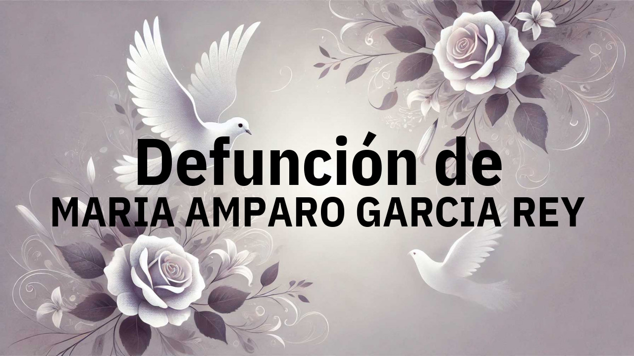 Defunción en Salamanca de MARIA AMPARO GARCIA REY